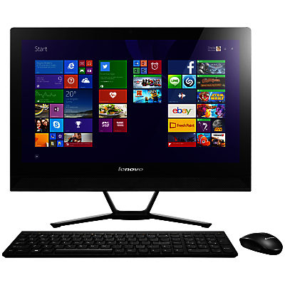Lenovo C40 All-in-One Desktop PC, Intel Core i3, 8GB RAM, 1TB, 21.5 , Touch Screen Black